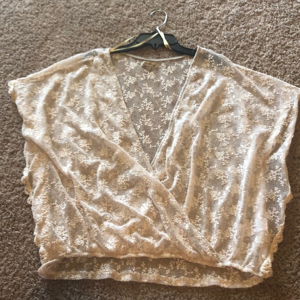 Sheer lace blouse